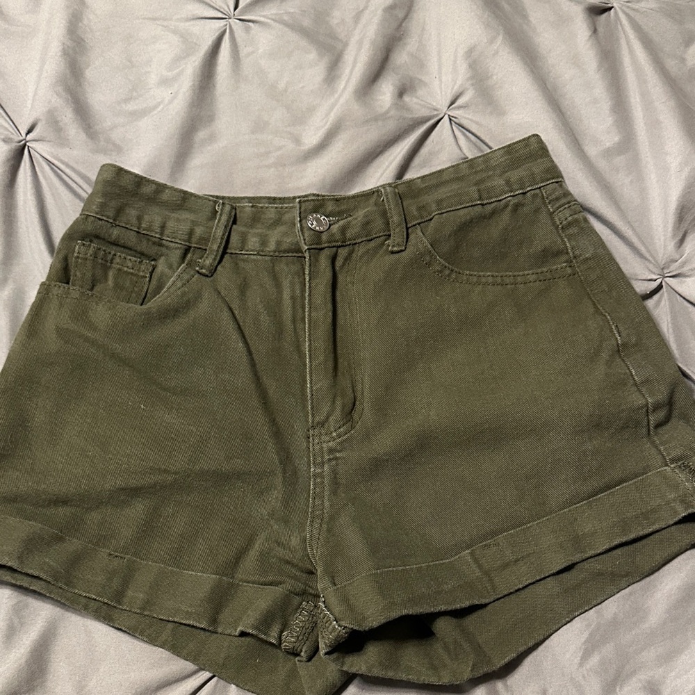 SHEIN Army Green Women's Cargo Shorts